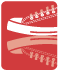 2 red sneakers logo